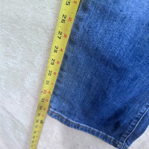 Buffalo David Bitton Faith Mid Rise Kick Flare Stretch Jeans Zip Blue Cotton 30 - Picture 15 of 16